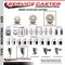 Service Caster 5 Nylon Wheel Swivel 7/16'' Grip Ring Stem Caster Set 2 Total Lock Brakes, 4PK SCC-GRTTL20S514-NYS-716138-2-S-2 - alternate 2